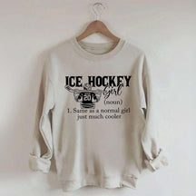 Personalized Hockey Girl Sweatshirt