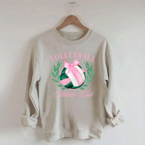 Coquette Bow Volleyball Preppy Sweatshirt