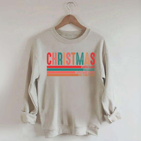Retro Christmas Santa Clause Xmas Light Sweatshirt