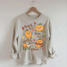 Teach Them Pumpkins Cute Sweatshirt