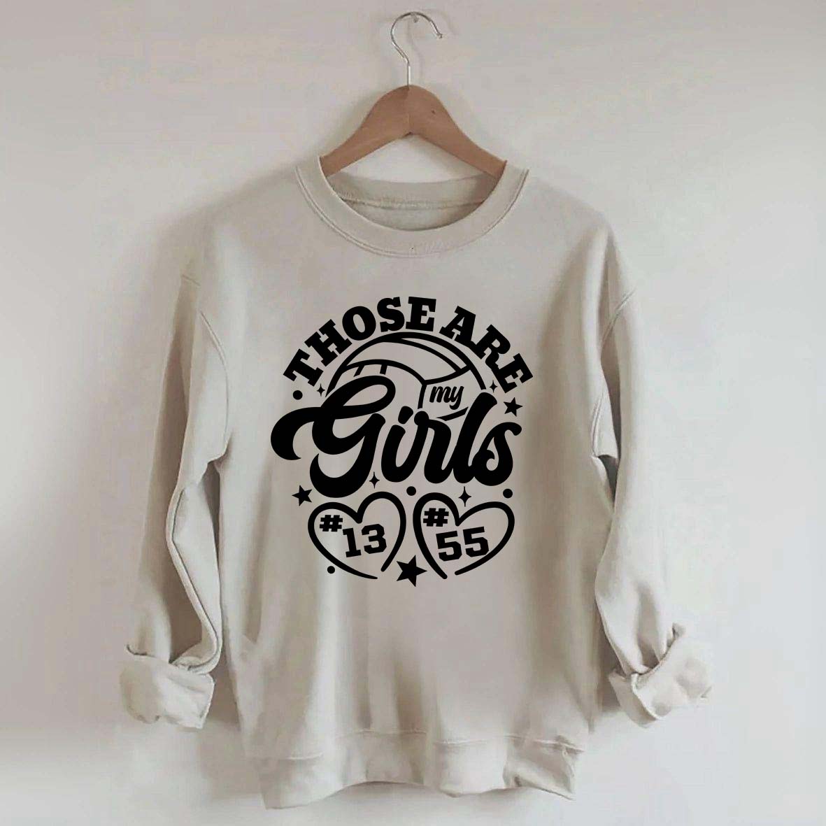 Personalized Volleyball Those Are My Girls Sweatshirt