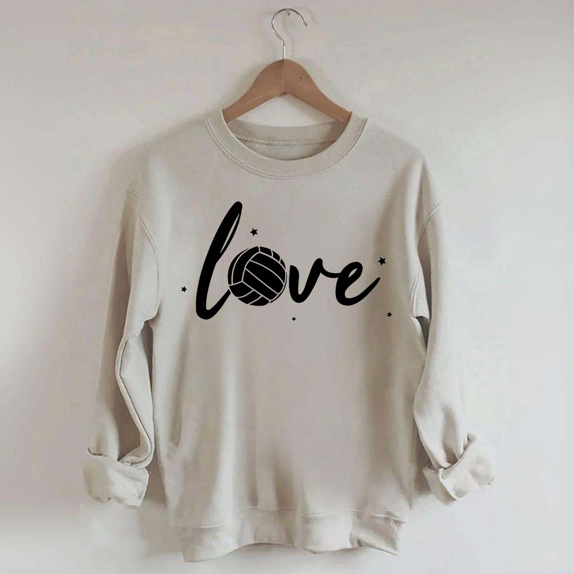 Simple Black Volleyball Journal Lover Sweatshirt