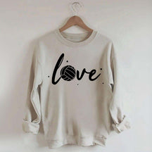 Simple Black Volleyball Journal Lover Sweatshirt