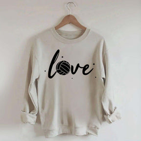 Simple Black Volleyball Journal Lover Sweatshirt