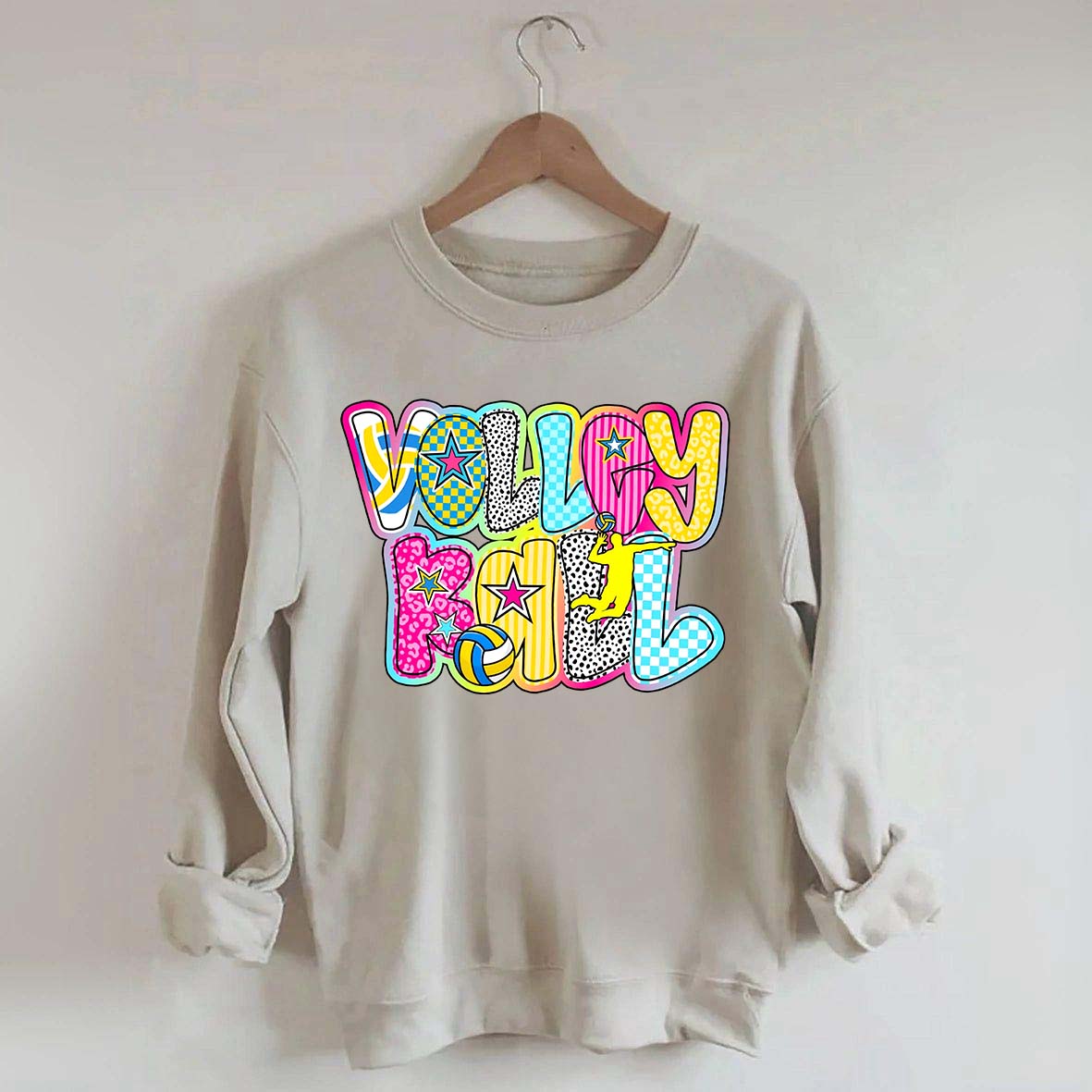 Preppy Volleyball Game Day Sweatshirt