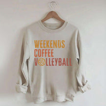 Weekends Coffee Volleyball Cute Sweatshirt