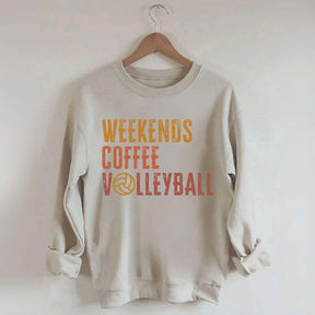 Weekends Coffee Volleyball Cute Sweatshirt