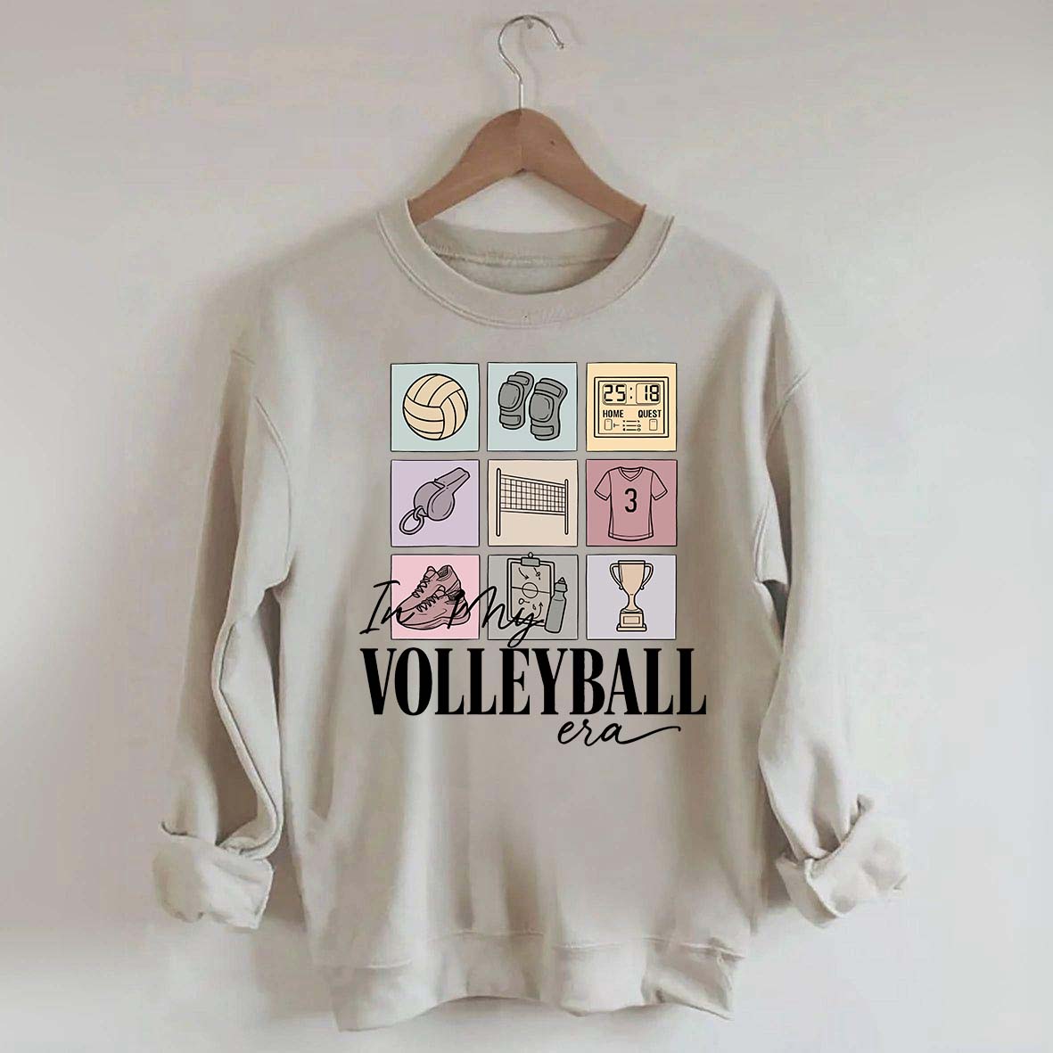 Just A Day In A Life With A Volleyball Girly Sweatshirt