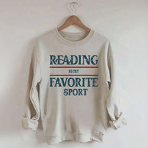 Retro Reading Is My Favorite Sport Sweatshirt