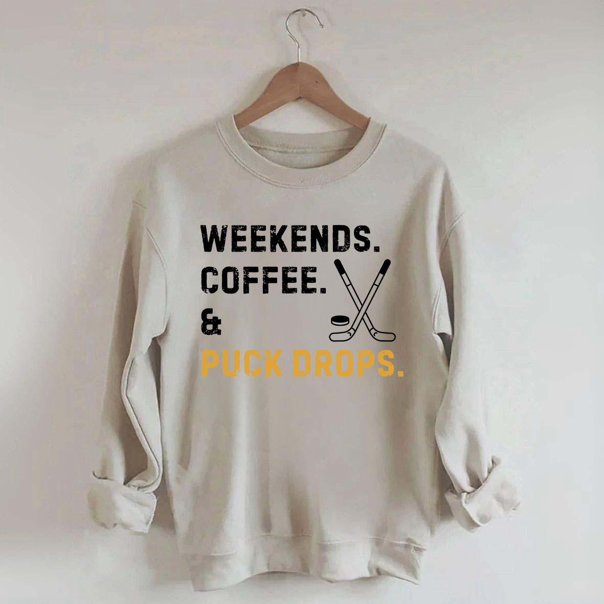 weekend Coffee Puck Drops Sweatshirt