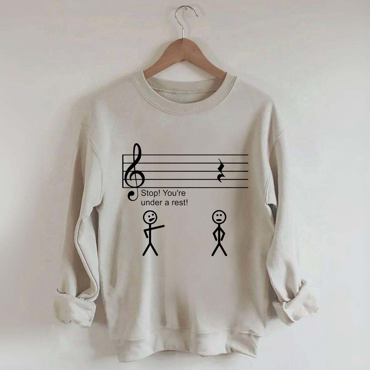 Stop Under a Rest Music Sweatshirt