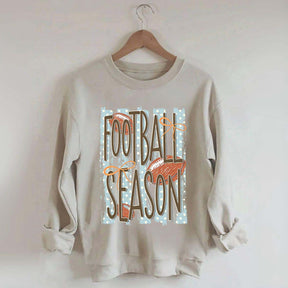 Trendy Stripes Football Mom Sweatshirt