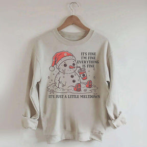Funny Christmas Mental Health Sweatshirt