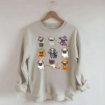 Pug Halloween Spooky Dogs Lover Sweatshirt