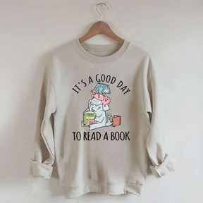 It's A Good Day To Read Pig Elephant Sweatshirt
