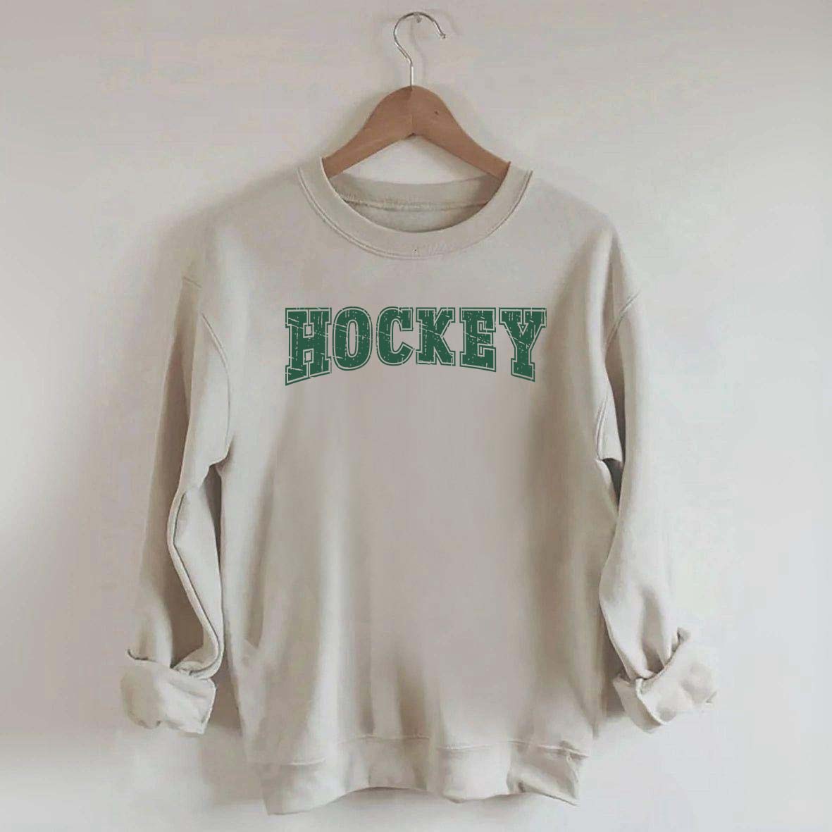 Retro Hockey Player Sporty Sweatshirt