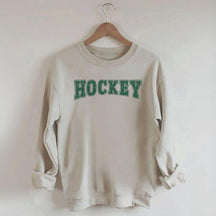 Retro Hockey Player Sporty Sweatshirt