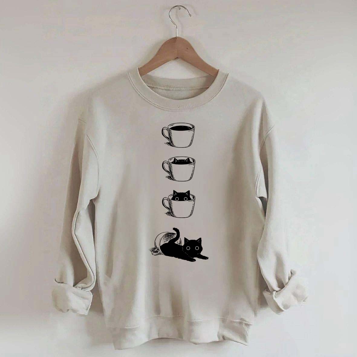 Coffee Cat Lover Sweatshirt