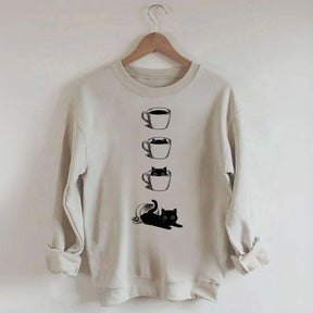 Coffee Cat Lover Sweatshirt