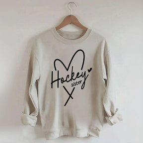 Hockey Sister Heart Sweatshirt