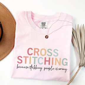 Cross Stitch Funny Crafting T-Shirt