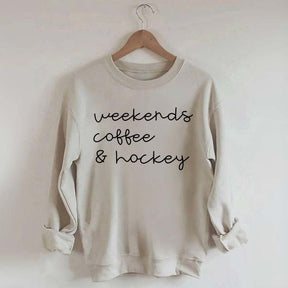 Weekends Coffee Hockey Mom Sweatshirt