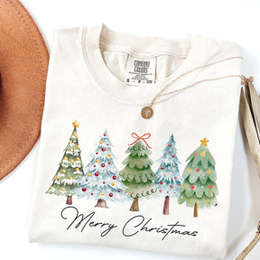 Merry and Bright Christmas Trees T-Shirt