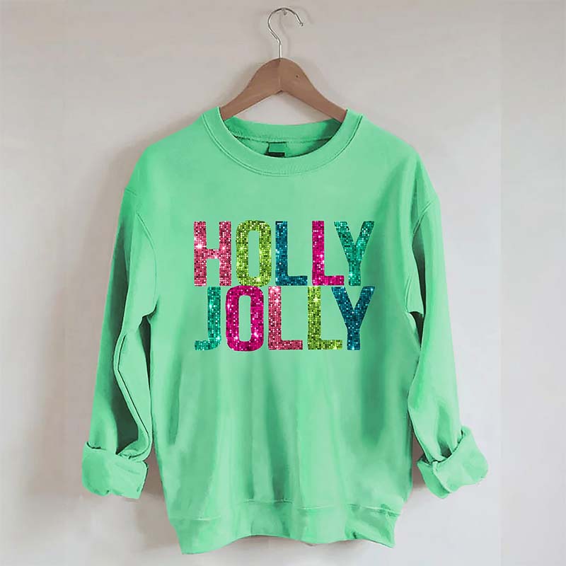 Holly Jolly Printed Sweatshirt