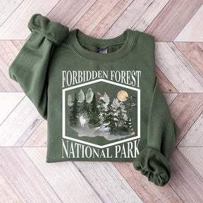 Retro Funny Forbidden Forest National Park Sweatshirt