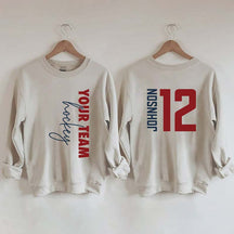 Custom Hockey  Name and Number Sweatshirt