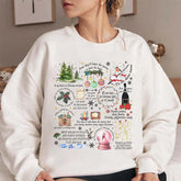 Christmas Song Lyrics Collage Sweatshirt