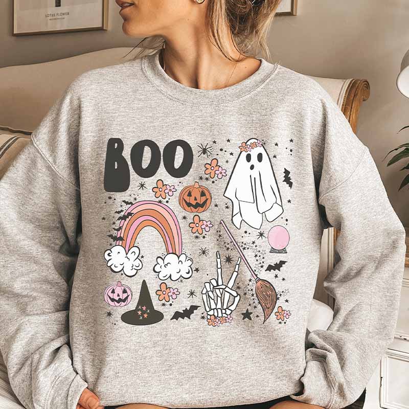 Vintage Halloween Boo Sweatshirt