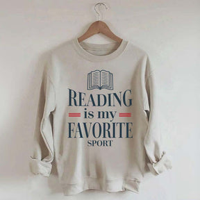 Reading Is My Favourite Sport Readers Sweatshirt