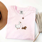 Goose and Dachshund Dog T-Shirt