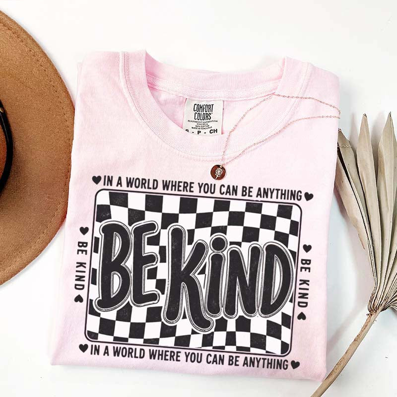 Checkered Be Kind T-Shirt