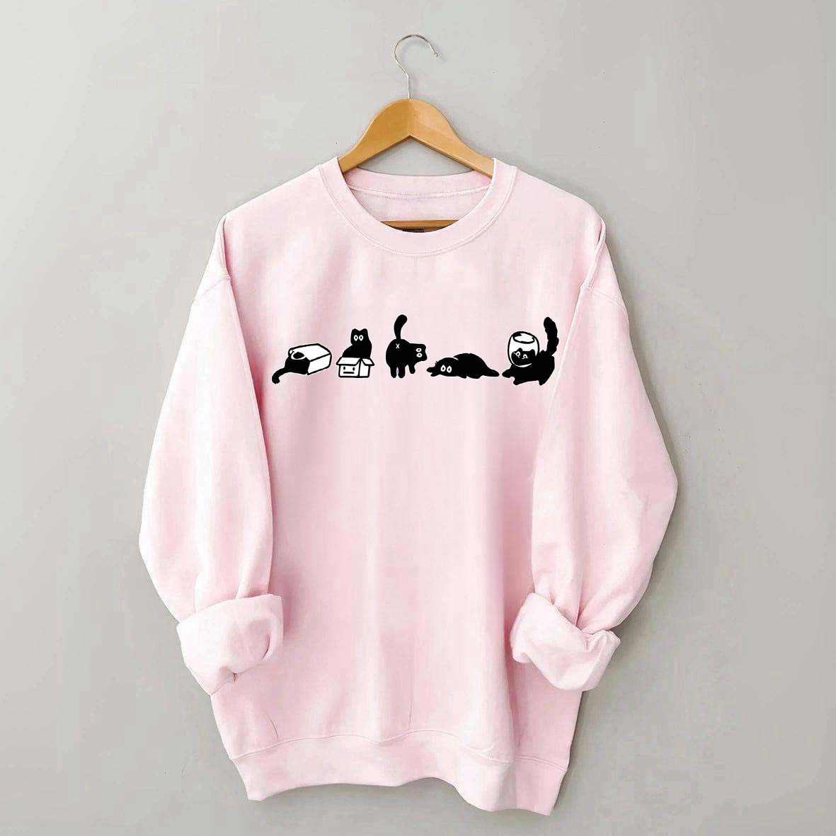 Cute Five Mood Cats Owner Sweatshirt