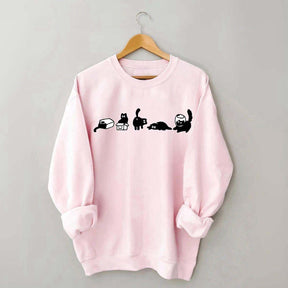 Cute Five Mood Cats Owner Sweatshirt