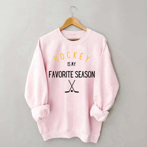 Hockey is My Favorite Season Simple Sweatshirt
