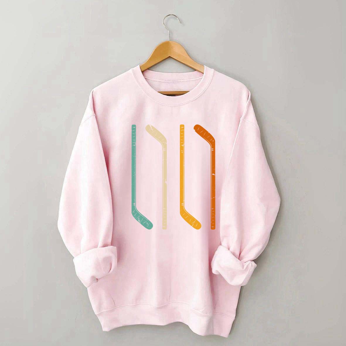 Ice Hockey Stick Vintage Sweatshirt