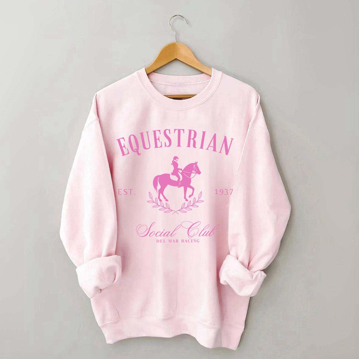 Custom Horse Equestrian Social Club Sweatshirt