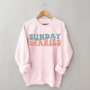 Retro Christmas Sunday Scaries Sweatshirt