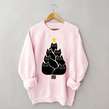Cat Christmas Tree Lover Sweatshirt