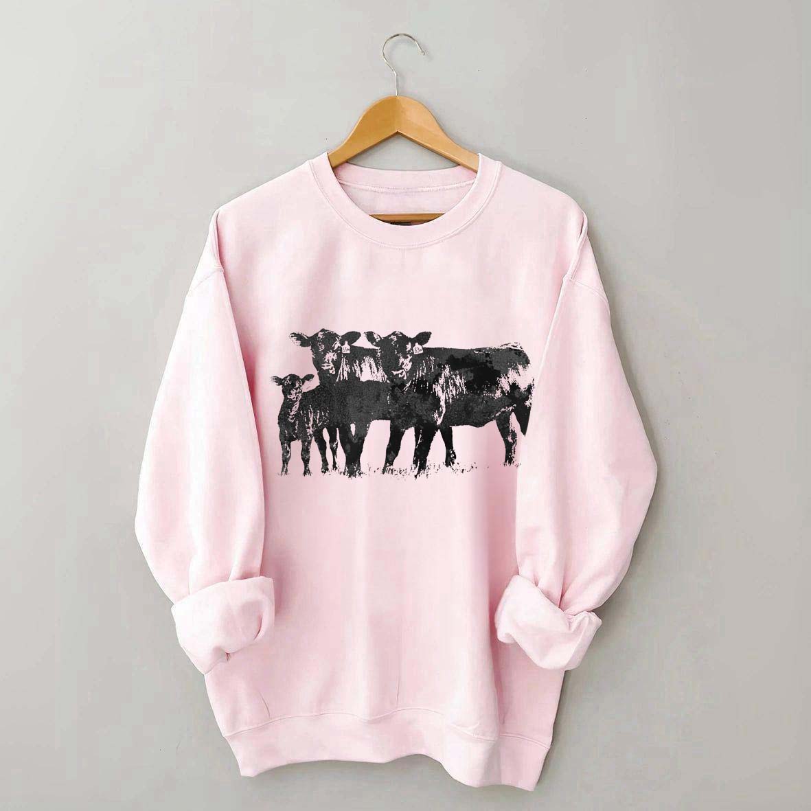 Cute Cow Western Country Love Sweatshirt