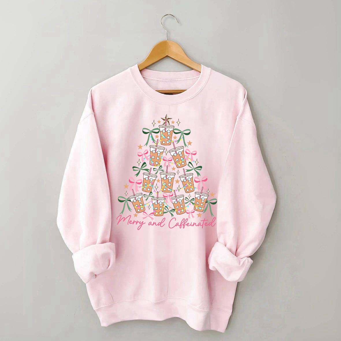 Merry and Caffeinated Tree Sweatshirt