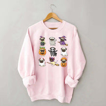 Pug Halloween Spooky Dogs Lover Sweatshirt