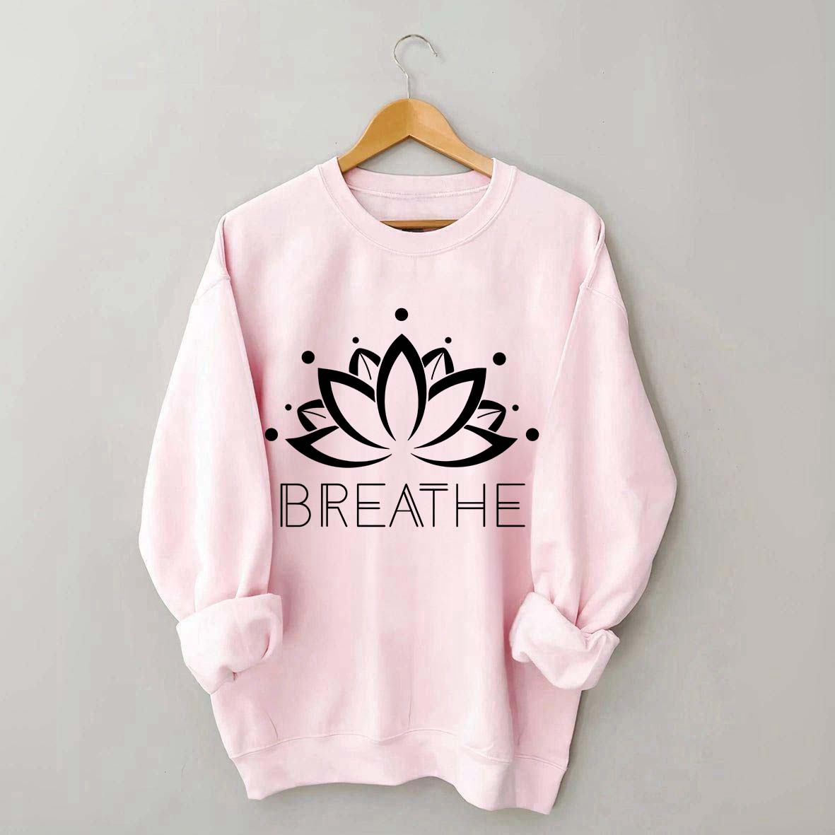 Yoga Breathe Lotus Flower Sweatshirt