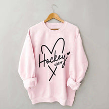 Hockey Sister Heart Sweatshirt