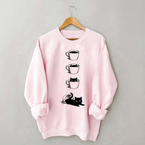 Coffee Cat Lover Sweatshirt