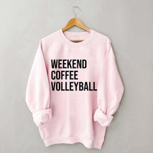 Weekend Coffee Volleyball Coach Sweatshirt