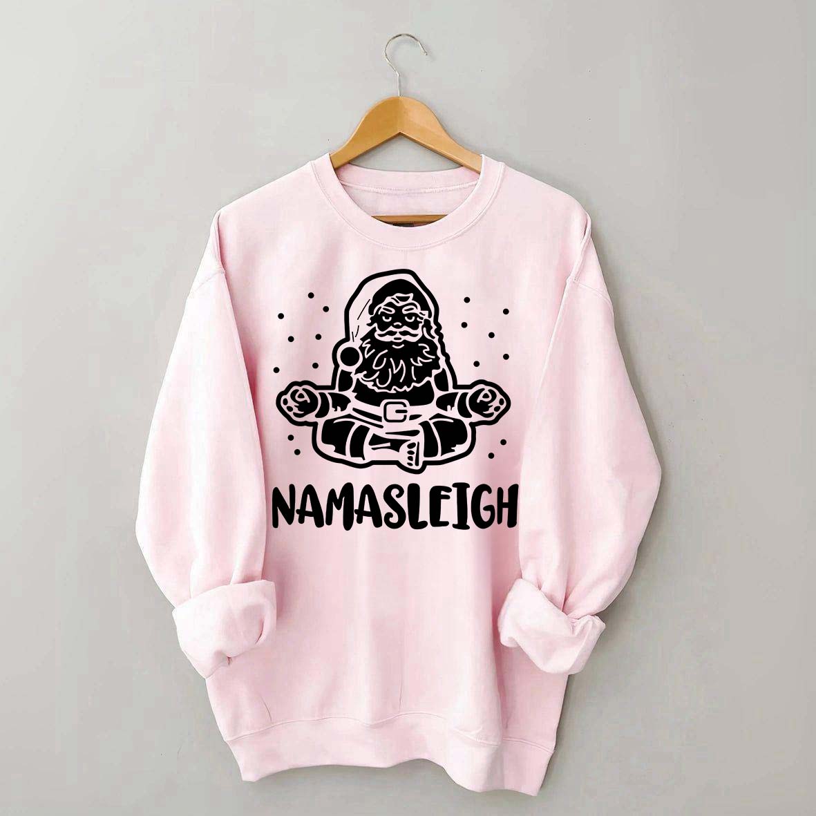 Namasleigh Funny Santa Christmas Sweatshirt